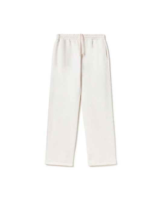 600 GSM 'BONE WHITE' STRAIGHT-LEG PANTS