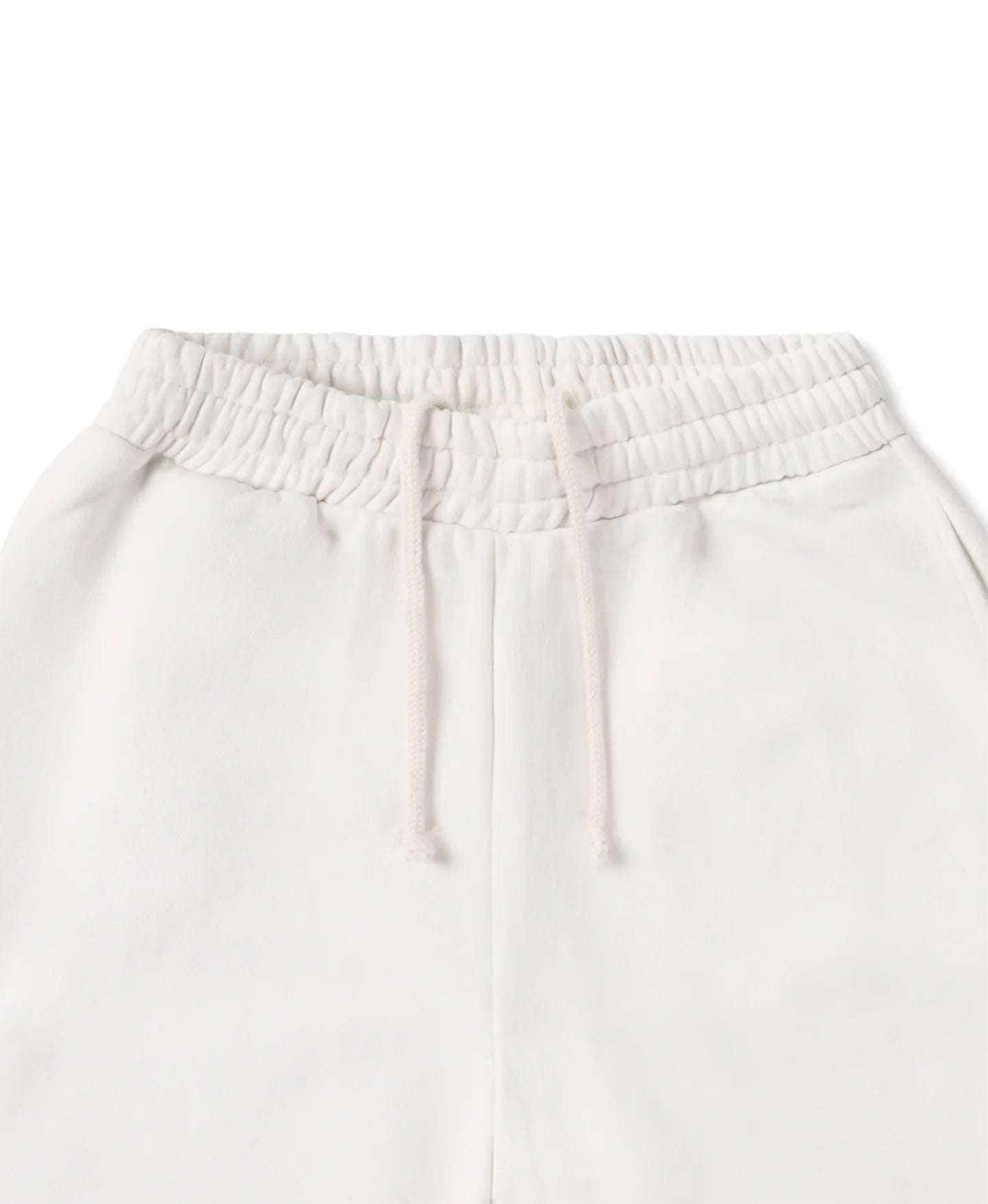 600 GSM 'BONE WHITE' STRAIGHT-LEG PANTS