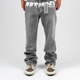 'CANVAS GREY' FLARE-LEG JEANS